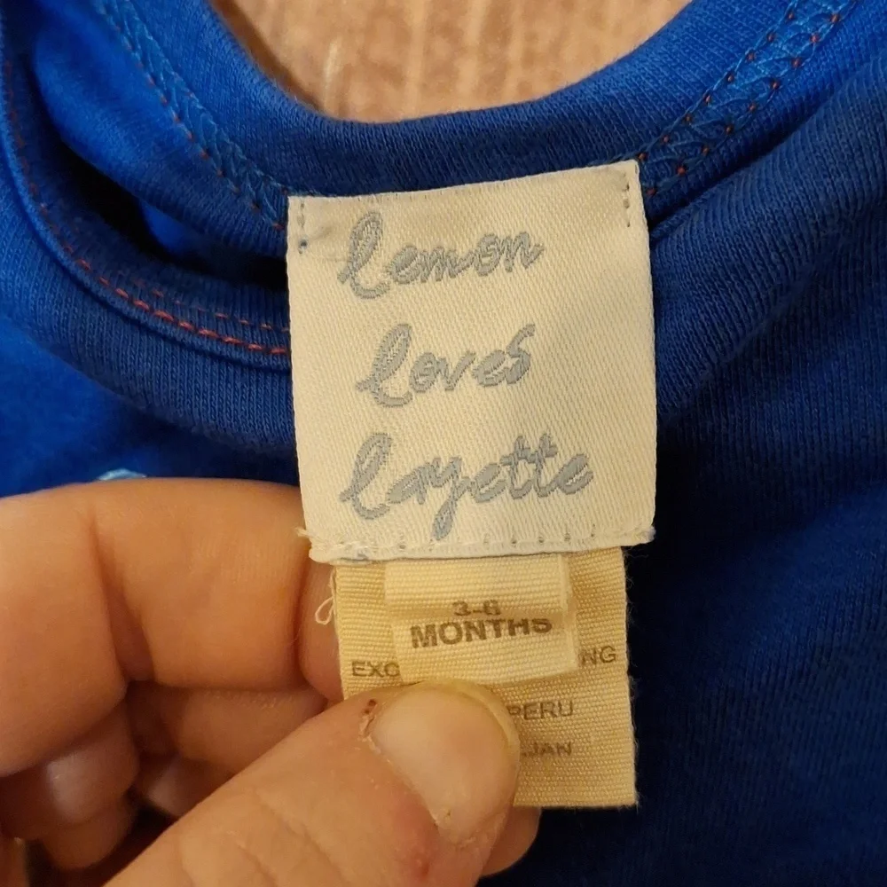 BOYS BLUE 3-6 MONTH ROMPER COASTAL